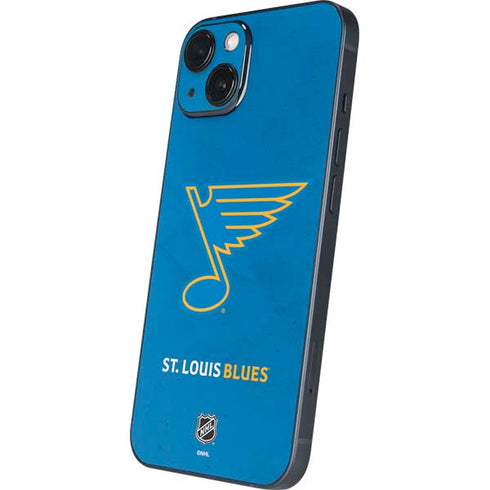 NHL St. Louis Blues Distressed iPhone 14 Plus Skin